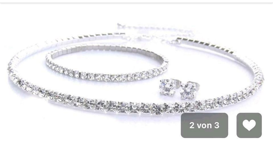 Schmuck-Set mit Swarovski® Kristallen/ 3teilig Neu in Mengen