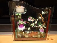 Japanisches Glas-Bild, Orchideen Gesteck, passendem Teelicht Deko Köln - Seeberg Vorschau