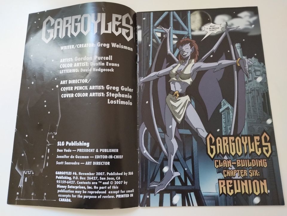 Disney Gargoyles Comic #6 "Reunion", Greg Weisman, SLG in Mülheim (Ruhr)