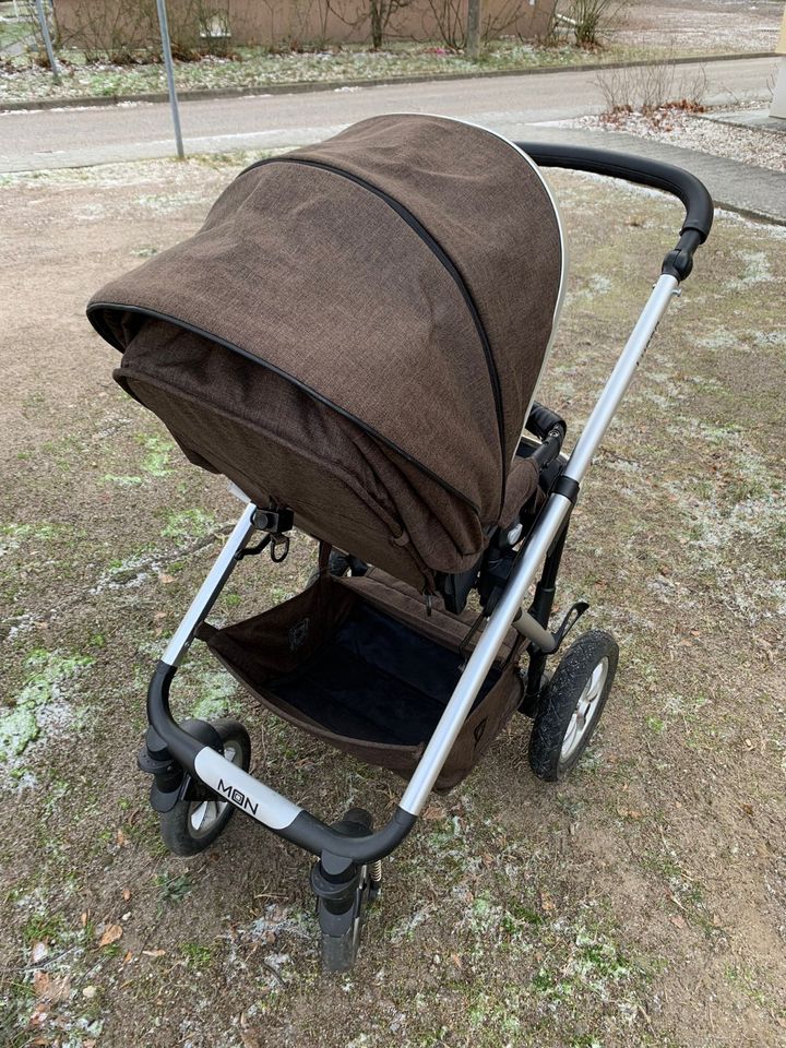 Moon LUSSO Kombi-Kinderwagen mit Tragetasche,Regenverdeck,Adapter in Berlin