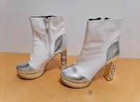 Stiefeletten/Stiefel/Schuhe - weiß/silber - Größe 39 Bayern - Kolbermoor Vorschau