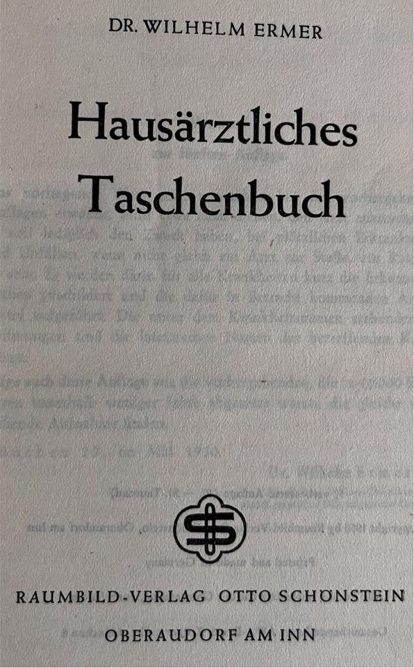 DR. WILHELM ERMER Hausärztliches Taschenbuch in Niestetal