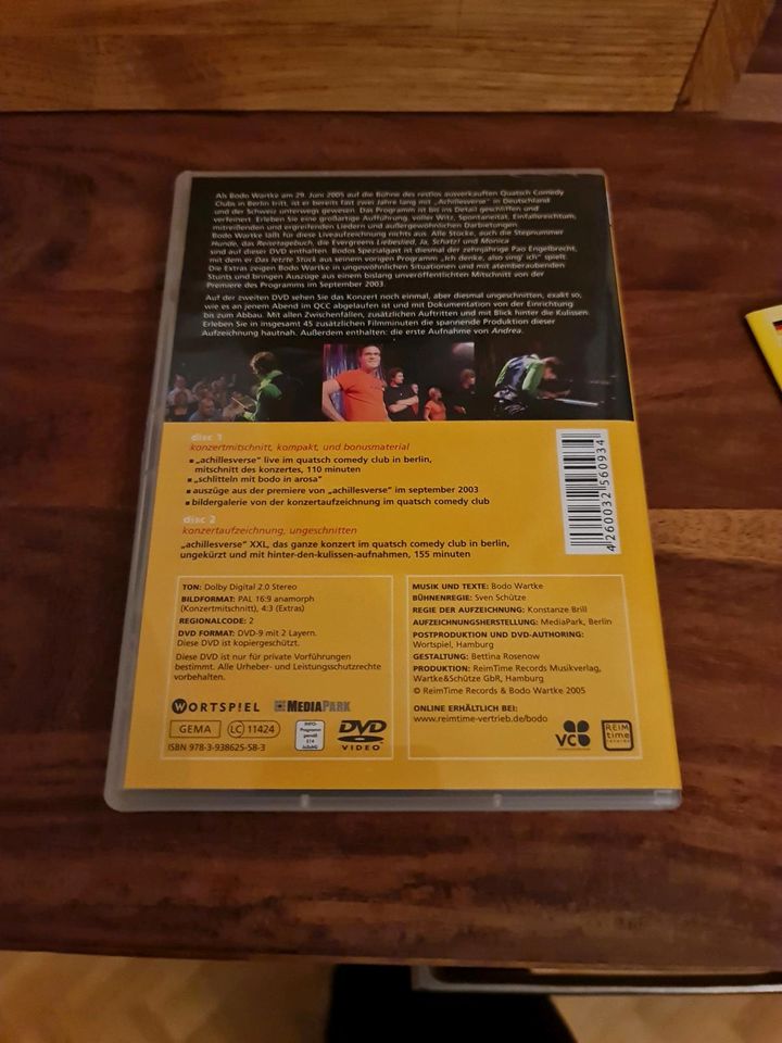 DVD Bodo Wartke (Programm Achillesverse) in Radebeul