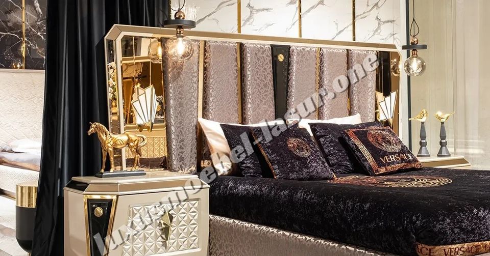 Schlafzimmer Designer Luxus Möbel Bett Schrank Kommode Nachttisch in Essen