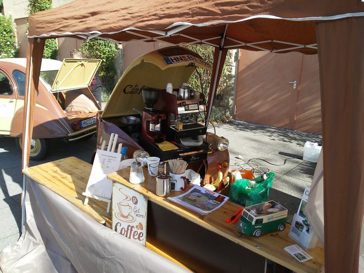 Mobile Cafe-Bar mieten, Oldtimer Kaffee, Hochzeit, Firmenfeier in Brackenheim