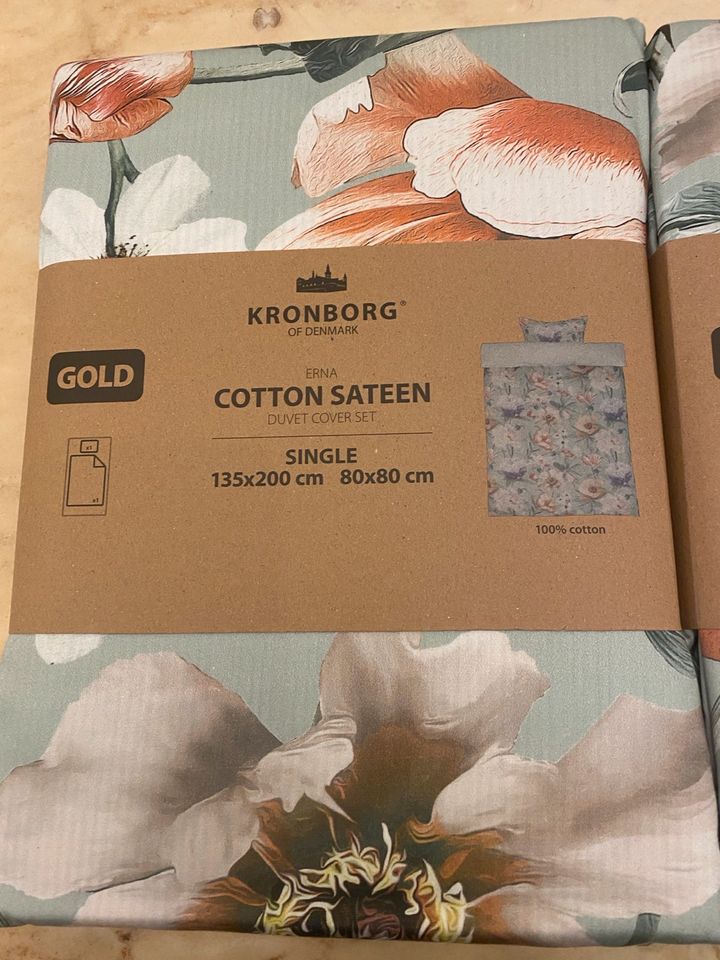 Neu 2 Kronborg Bettwäsche Cotton Sateen in Essen