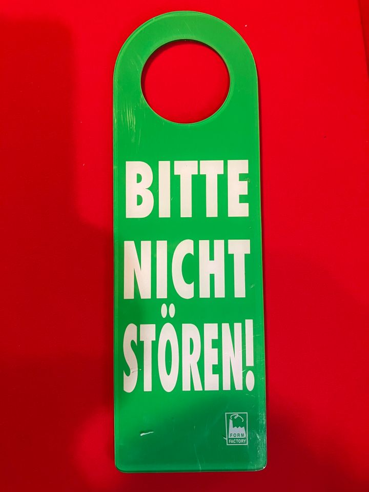 Türschild-Stopper "Bitte nicht stören!" ca. 9 x 27,5 cm in Minden