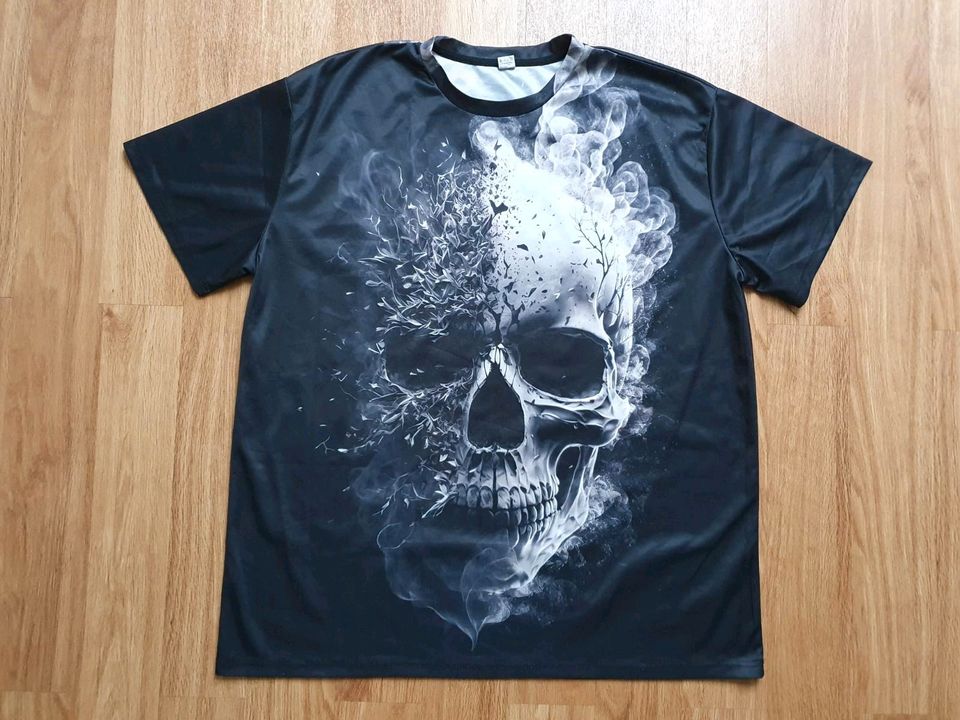 T-Shirt kurzarm schwarz Totenkopf XXL in Wiesbaden