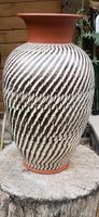 Vase Bodenvase Wekara Keramik H40cm Sgraffito Saarland - Beckingen Vorschau