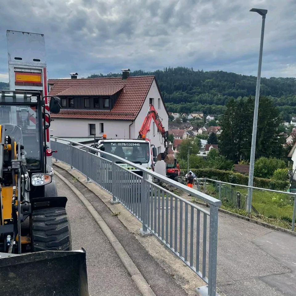 Baggerarbeiten Erdbau Bagger mit Fahrer mieten vermieten in Geislingen an der Steige