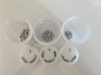 Glasschliffperlen 4 mm „Set silber“  zum Schmuck basteln Baden-Württemberg - Karlsruhe Vorschau