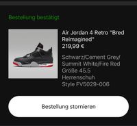 Nike Air Jordan 4 Retro Bred Reimagined - EU 45,5 / US 11,5 Wiesbaden - Nordenstadt Vorschau
