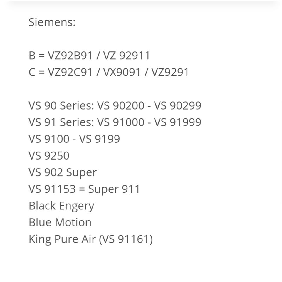 7 HQ Staubsaugerbeutel, BOSCH/ SIEMENS VS9 5+2MF- aus Papier in Stuttgart