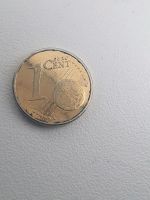 1 Cent Münze Gold Silber Fehlprägung 2002 F Bayern - Rosenheim Vorschau