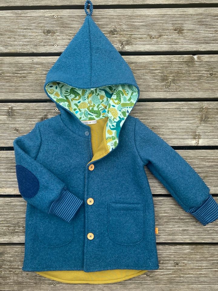 SALE -30% !! Etsy Walkjacke-Mantel Schurwolle Wizard of Yve in Arnstadt