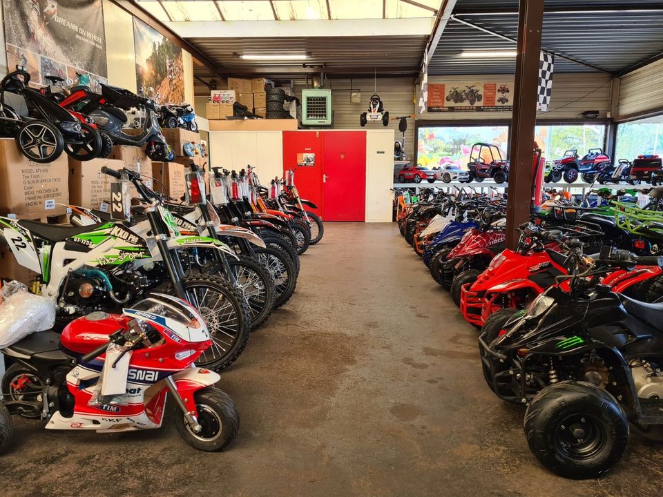 BESTE BERATUNG,SUPER PREISE,KINDERCROSS CROSSBIKE DIRTBIKE POCKETBIKE POCKETQUAD ATV ELEKTRO CROSS MOTORRAD BUGGY ROLLER  DIRTBIKE AUTO KINDER QUAD WILKOMMEN IN WINTERSWIJK :) in Südlohn