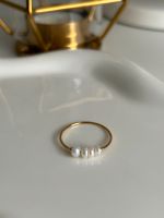Ring mit Perlen vergoldet Baden-Württemberg - Sandhausen Vorschau