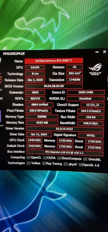 ASUS Dual GeForce RTX 3060 Ti OC + Vertikalständer in Wolfsburg