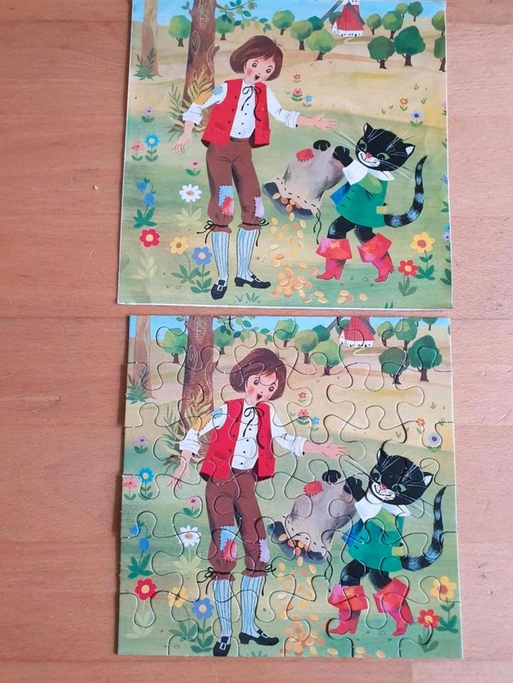 Retro Puzzle, 3x 36 Teile, Motive nach Märchen Gebrüder Grimm. in Stuttgart