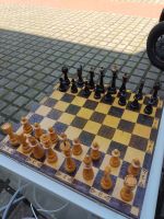Schach mit großen Figuren (Königshöhe: 14,5 cm) | 52,5x52,5cm Berlin - Spandau Vorschau