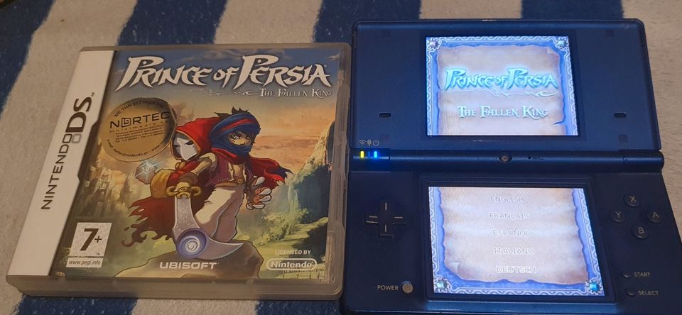 Nintendo DSi blau mit Zubehör, 10 Spiele Module in Bebra