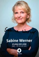 SABINE WERNER signierte Autogrammkarte STURM DER LIEBE Helene ARD Nordrhein-Westfalen - Engelskirchen Vorschau
