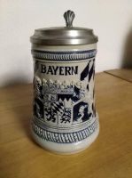 Bayerischer Bierkrug mit Zinndeckel Bayern - Holzkirchen Vorschau