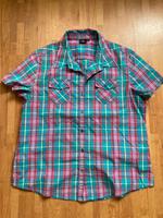 Damen Bluse Kurzarm Crane Gr. 40/42 Türkis-Rosa Hessen - Eschborn Vorschau