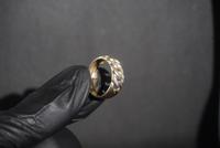Panzerring 2,47g 14K (585) Gelbgold 2 Diamant 0,02ct Größe 54 Nordrhein-Westfalen - Frechen Vorschau