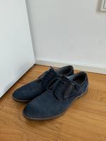 Bugatti Businessschuh Anzugsschuh Schnürschuh Wildleder blau Hessen - Limburg Vorschau