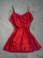 Vintage Slipdress Satin - Rot Osterholz - Tenever Vorschau