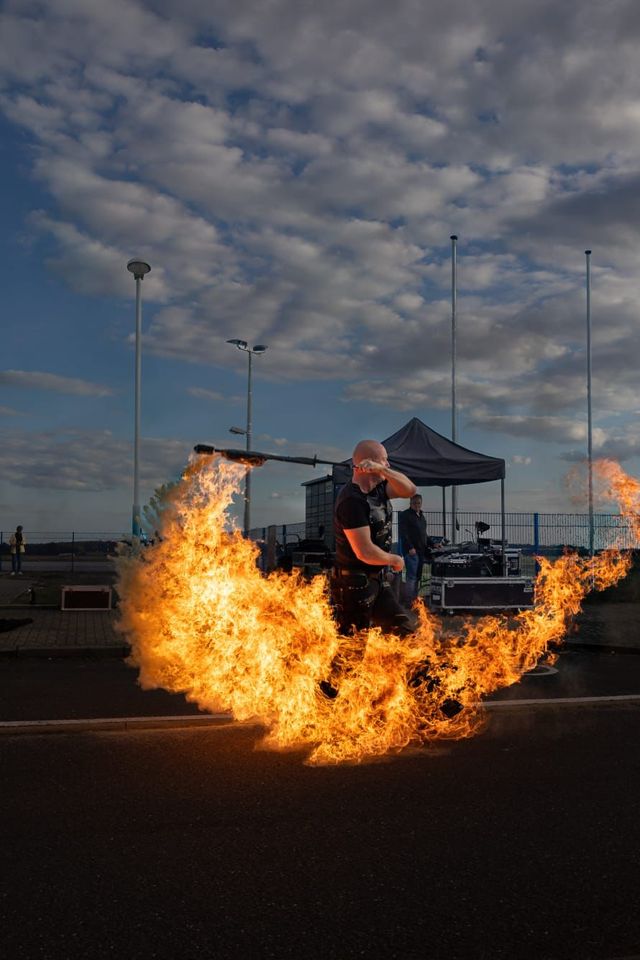 Feuershow/LED-Lichtshow in Neubrandenburg