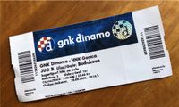 Sammler-Ticket / Eintrittskarte, Dinamo Zagreb, Kroatien | 22/23 Hannover - Vahrenwald-List Vorschau