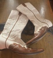 Westernboots Cowboy Stiefel Ash beige braun Stickerei Gr. 38 Köln - Merkenich Vorschau