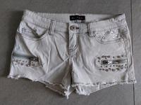 Melrose kurze Hose Shorts Hotpants Gr. 34 mit Glitzersteine Bayern - Hirschau Vorschau