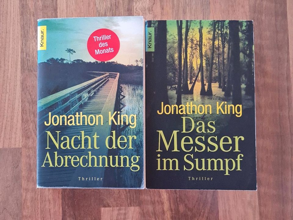 JONATHAN KING-2 Thriller-Nacht der Abrechnung&Das Messer im Sumpf in Lengdorf