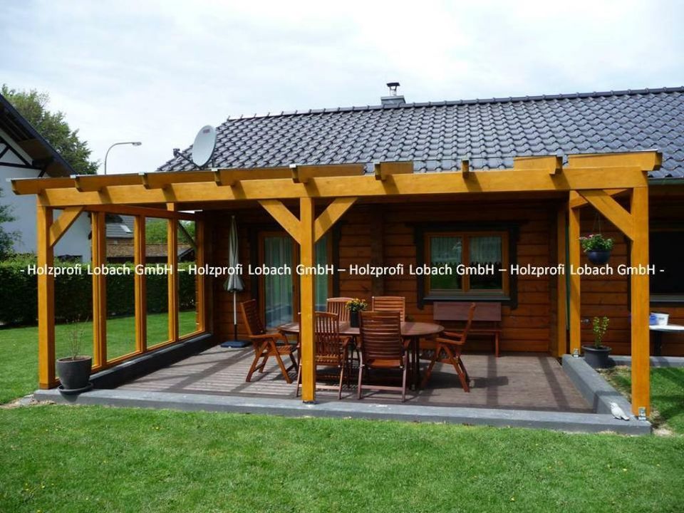 Holz Terrassenüberdachung Terassendach Terrassendach Carport in Grevenbroich