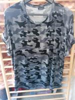 48 Janina Schwarz grau Camouflage T-Shirt Hannover - Döhren-Wülfel Vorschau