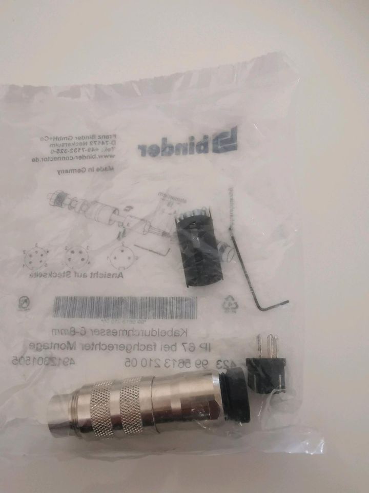 BINDER Kabelstecker / Steckverbinder M16 IP67. NEU in Velbert