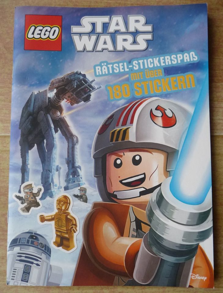 Starwars Schablonenset + Lego Starwars Stickerspaß in Braunsbedra