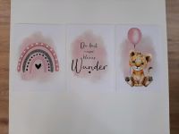 Poster Set Löwe & Luftballon rosa Kinder-/ Babyzimmer Mädchen Nordrhein-Westfalen - Kirchlengern Vorschau