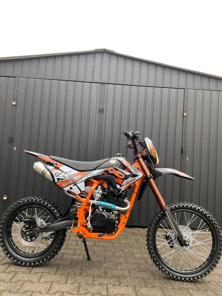 Pit Bike 150ccm KXD NEU Cross 19/16 Zoll Dirtbike Pit Bike Licht in Aschaffenburg