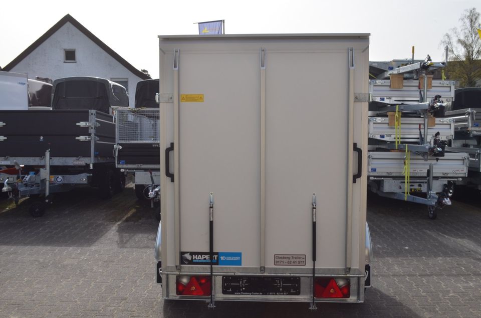 PKW Anhänger NEU 1500 Kg Kofferanhänger 2500x1340x1500 mm Rampe in Bielefeld