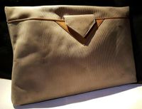 Donna Carolina Handtasche Clutch Abendtasche Leder Italy beige Nordrhein-Westfalen - Ratingen Vorschau