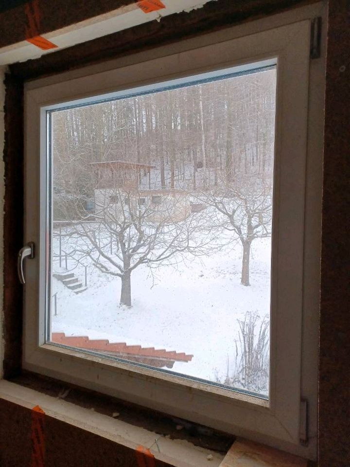 4x Kunststoff Fenster weiß verschiedene Größen sehr guter Zustand in Ziegenrück