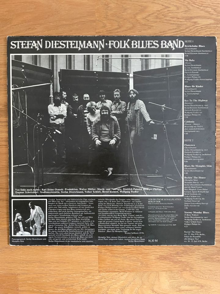 Stefan Diestelmann * Folk Blues Band, Vinyl-LP-Album 1978 in Berlin