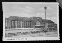 Postkarte - Bahnhof Königsberg Ostpreußen von 1929 Brandenburg - Oranienburg Vorschau