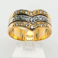 Brillant Ring Gold 750/18Kt Gr 55. Echtgold Schmuck Edel Kiel - Mitte Vorschau