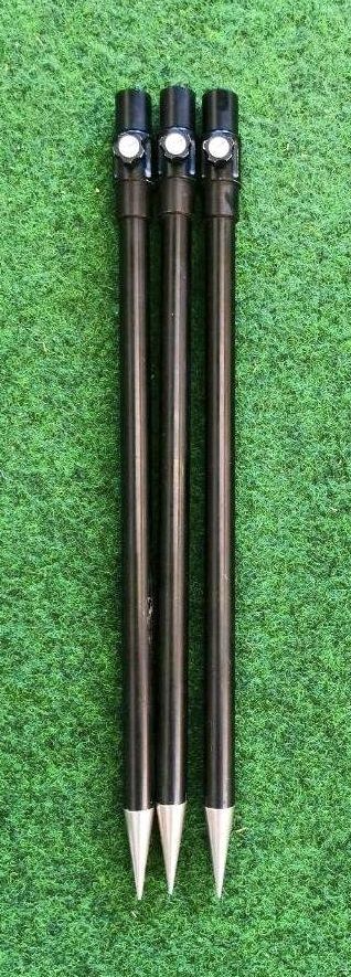 3× Summit Tackle Banksticks schwarz Rod Pod Angeln Carp UK GB TOP in Bad Bentheim