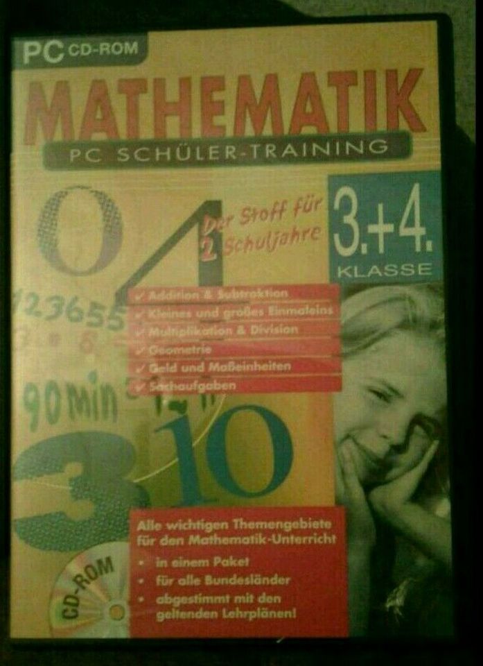 PC CD ROM Schülertraining Mathe + Deutsch 3.+4. Klasse Mathematik in Bad Camberg